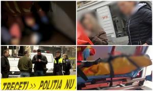 Mister total după atacul din Centrul Vechi. Mai mult moartă decât vie, o tânără a agonizat într-o baltă de sânge în scara blocului, până a auzit-o cineva. Primele ipoteze