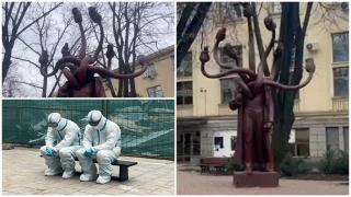 Efect neașteptat după atacul asupra Hidrei de la Iași. Sculptura e vizitată de tot mai mulți oameni