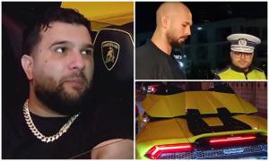 "Nu m-a prins niciodată!" Reacţia lui Tzancă Uraganu, oprit în trafic de poliţişti: a postat imediat un TikTok. Şi bolidul lui Andrew Tate a fost inspectat atent