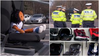 EXPERIMENT. Ce se întâmplă la un accident produs cu 13 km/h, când un copil nu este în scaunul special
