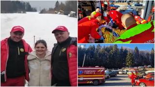 Gest emoționant pe pârtia din Cavnic. O tânără de 16 ani le-a făcut o surpriză salvamontiștilor care i-au salvat viața în urmă cu o lună