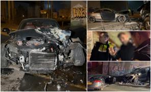 "Veneau liniştiţi, se întorceau acasă". Un şofer beat a făcut prăpăd cu un Audi, în Suceava. După o cursă nebună, a spulberat o dubiţă pe contrasens