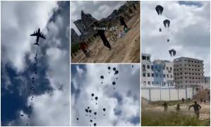 Cinci oameni ucişi în Gaza, în timp ce aşteptau să primească "un sac de făină". Paraşutele cu ajutoare nu s-au deschis şi au căzut peste ei