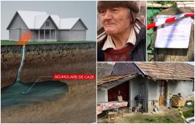 "Eu personal nu m-am întâlnit cu aşa ceva". De 10 zile, localnicii din satul care stă pe o pungă de gaz trăiesc cu teamă. Mulţi sunt prea bătrâni ca să o ia de la capăt
