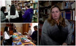 Elevii de la Colegiul "Vasile Lovinescu" din Fălticeni, premiați cu o bibliotecă nouă. "Sper să mă ajute şi la BAC, pentru facultate"
