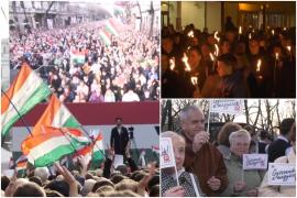 Ziua Maghiarilor de Pretutindeni. Mii de oameni i-au comemorat la Oradea pe eroii Revoluţiei de la 1848. Ministrul de externe al Ungariei a fost invitat