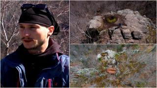 Metoda inedită prin care Paul, un artist din Hunedoara, vrea să promoveze turismul în Valea Jiului: "Folosesc ce îmi oferă natura"