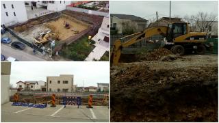 Blocul aflat la un pas de a se prăbuşi. A crăpat după ce un dezvoltator s-ar fi apropiat prea mult cu lucrările