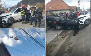 Şi-a condus soţia spre moarte, după o depăşire inconştientă. Accident înfiorător pe un drum din Mureş