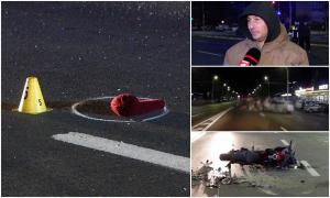 "Eu i-am tăiat faţa, într-adevăr, dar era la distanţă mare". Motociclist aruncat pe asfalt, pe un bulevard din Bucureşti. Accidentul a fost filmat