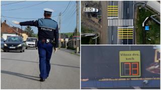Noi marcaje la intrările în localități, la trecerile de pietoni și de cale ferată. Obligații în plus și pentru polițiștii rutieri