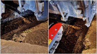 La un pas de tragedie, seara trecută, în Târgu Jiu. Angajaţii primăriei au spart din neatenție o conductă de gaze