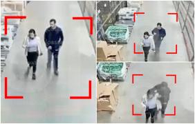 Angajata unui mare lanţ de hipermakerturi a fost înjunghiată de un coleg într-un depozit din Ştefăneşti, Ilfov. Momentul a fost surprins de o cameră de supraveghere