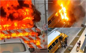 Tânără de 28 de ani, înger păzitor pentru 9 copii. A reuşit să-i scoată dintr-un autobuz şcolar înainte să izbucnească în flăcări