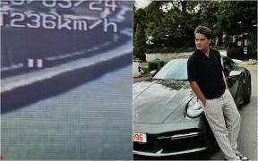 Selly a rămas pieton, după ce a fost prins cu 236 km/h pe autostradă, spre Budeasa. "Cumva e bine, că mă învăţ minte"