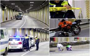 Pasajul Unirii, închis din nou după ce doi tineri s-au izbit cu motocicleta de perete. Traficul a fost resticţionat pe sensul spre Bulevardul Mărășești