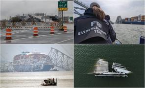 Podul prăbuşit în Baltimore: Cadavrele a doi dintre cei șase muncitori dispăruți, recuperate. Scafandrii i-au găsit într-o camionetă, la 7 m adâncime