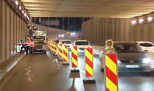 Lucrările pentru Magistrala 6 de metrou restricţionează traficul în Pasajul Băneasa. Circulaţia va fi oprită în această noapte pe prima bandă, sensul către aeroport