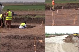 Comoara antică descoperită în timpul săpăturilor pentru Autostrada A0. Siturile datează din secolul al VI-lea