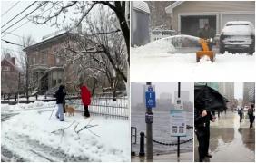 Vreme extremă în SUA: Ninsorile abundente, ploile torenţiale şi vântul puternic au lovit nord-estul ţării. Furia naturii se îndreaptă spre Europa