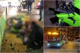 Un motociclist a fentat moartea după ce a ajuns sub roţile unui autobuz într-o intersecţie din Bucureşti. Un martor i-a fost înger păzitor
