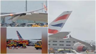 Panică la Londra, după ce un avion Boeing s-a ciocnit cu un Airbus pe aeroportul Heathrow