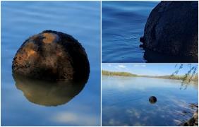 Misterul minei marine apărută pe braţul Chilia a fost elucidat. Bomba veche de peste un secol a fost recuperată din Dunăre