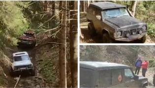 Zece şoferi, amendaţi în Braşov. Intraseră cu maşinile off-road într-o zonă interzisă şi le-au spus jandarmilor că sunt în team-building