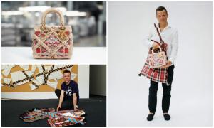 "Fă Rai din ce ai!" Cât costă geanta Lady Dior reinterpretată de Mircea Cantor, cu motive din folclorul românesc. Există doar 100 de exemplare