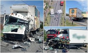 Un şofer de 25 de ani a murit în braţele medicilor, după ce a pătruns cu o camionetă pe contrasens. Dezastru pe șosea, în Brăila