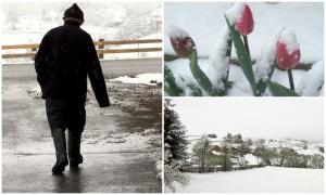 De ce s-a schimbat vremea, de la o zi la alta, în România. Condiţii meteo ca de iarnă, la nici 24 de ore de la temperaturi ca-n plină vară