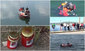 "Nu ştia să înoate". Lacrimi şi lumânări lângă barajul din Haţeg, pentru tânărul înghiţit de ape. Scafandrii încearcă de 3 zile să-l găsească 