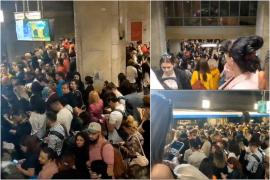 Haos la staţia de metrou Piaţa Unirii 2 în această dimineaţă. Pasagerii au fost daţi jos din tren, după ce un călător a blocat o uşă