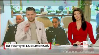 Elevii au primit lecţii de la poliţişti, la terasă