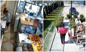 A furat 20 de lei din cofetărie, deşi conduce un bolid de zeci de mii de euro. Hoaţa din Sibiu, filmată în acţiune