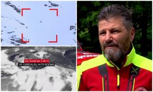 ANIMAŢIE. Schioarea care a scăpat ca prin minune după ce a pornit o avalanșă, în Munţii Rodnei. "A reuşit să iasă din zăpadă!"