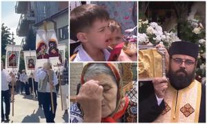 Sute de oameni la moaştele Sfântului Dimitrie, în ultima zi de pelerinaj. Credincioşii se pot închina la Biserica Sfânta Vineri din Drumul Taberei