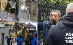 Interlopii Clanului Cârpaci au "furat" o stradă din Timişoara, şi-au făcut curte şi au blocat accesul. Scandal şi ameninţări la demolare
