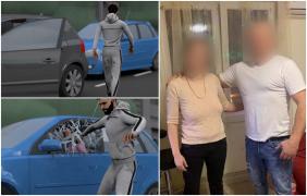 ANIMAŢIE. A înnebunit când şi-a văzut soţia cu un alt bărbat în maşină şi s-a lansat într-un atac nebun. Ea l-a iertat, nu însă şi poliţiştii