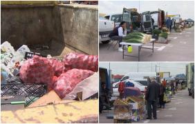 Tone de legume ajung la gunoi, după ce Fiscul a început controalele la sânge. Cei care dictau preţul şi cumpărau de la fermieri nu mai pot intra în pieţe