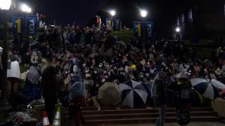 Poliția a intervenit în forță în campusul Universității UCLA, pentru a dispersa tabăra pro-palestiniană, atacată de pro-israelieni