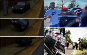 ANIMAŢIE. Filmul teribilului accident din Argeş, în care Andrei şi-a condus vărul spre moarte din teribilism şi lipsă de experienţă. Şi el a plătit cu viaţa