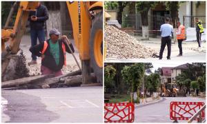 Craterul din Slănic s-a mărit de la 3 la 18 metri şi oraşul pare să se surpe bucată cu bucată. Muncitorii l-ar "salva" cu maşini de pietriş, dar au luat pauză de Paşte