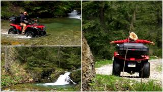 Traseul spectaculos din creierii munţilor care lasă turiştii cu gura căscată. Frumusețile locului pot fi descoperite din ATV: "Am văzut cascade, peisaje"