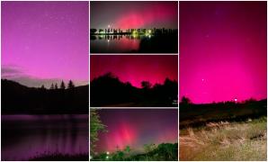 Aurora Boreală a făcut spectacol, azi noapte, pe cerul României. Cum explică oamenii de ştiinţă fenomenul
