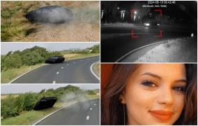 ANIMAŢIE. Filmul teribilului accident din Timiş, provocat de un şofer de BMW care îşi luase permisul de 4 zile. Prietena lui a murit, după ce a fost aruncată din maşină