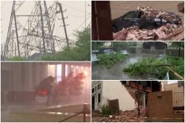O furtună puternică ca un uragan a măturat oraşul Houston din SUA. Mai mulţi morţi, aproape un milion de case fără curent, rafale de peste 120 km/oră