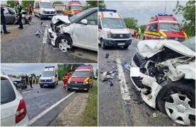 Accident catastrofal în Satu Mare. Fetiță de 3 ani, ucisă într-o coleziune în lanț. Unul dintre șoferi ar fi adormit la volan și a intrat contrasens