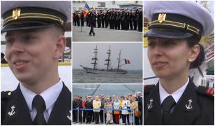 Cine sunt tinerii marinari care se pregătesc de prima misiune la bordul bricului Mircea. Moment plin de emoţie în Portul militar Constanţa