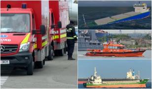 ANIMAŢIE. Navă scufundată în Marea Neagră: Supravieţuitorii au fost recuperaţi de echipajele unor vase comerciale; sunt aduşi în portul Constanţa. Trei marinari, daţi dispăruţi